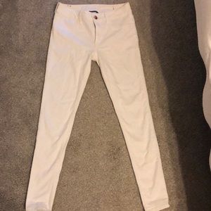 AE super super stretch white jeans.